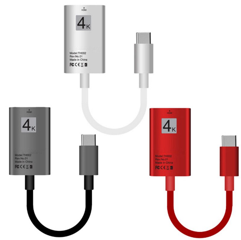 Type-C Adapter Phone to HDTV Cable Video Converter