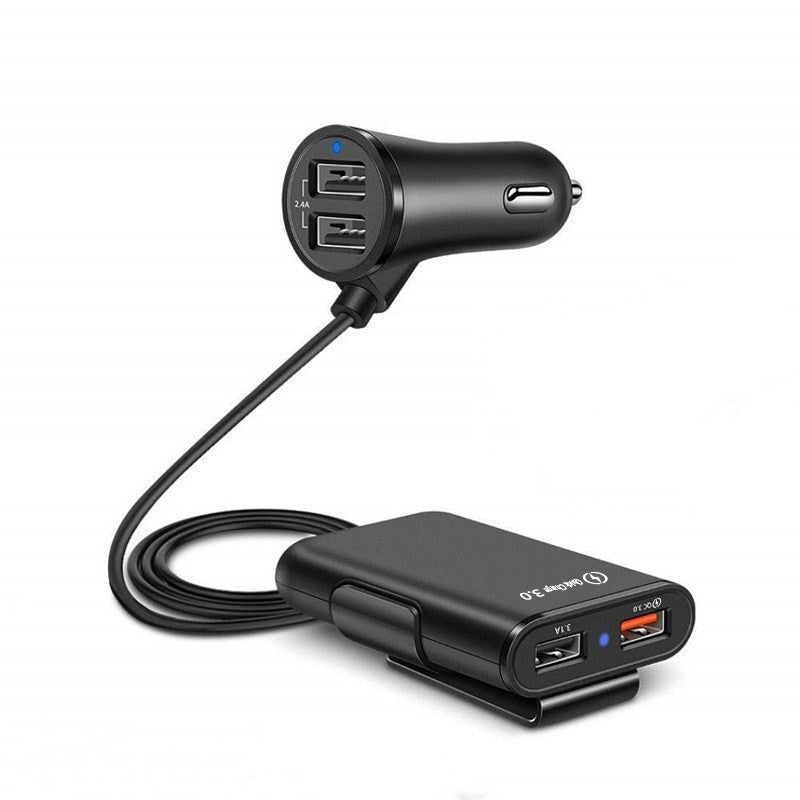 Universal 4-Port Quick-Charging USB Car Charger