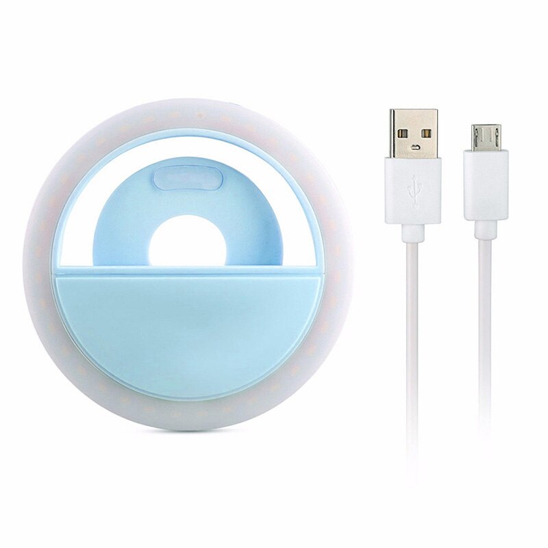 USB Charge led selfie lamp Portable Flash Led Camera Phone Photography Ring Light Enhancing