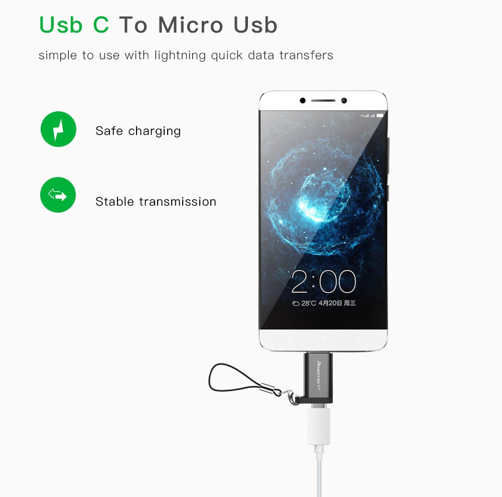 USB Type C Male to Micro USB Female Adapter USB Type-C Support OTG For Xiaomi 4C /LeTV /Huawei