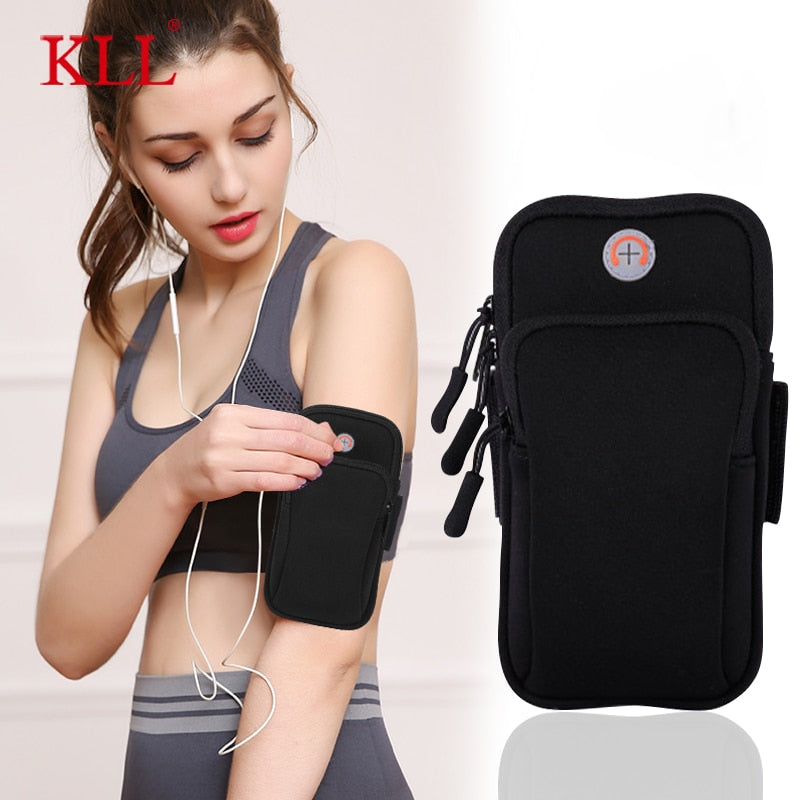 Universal 6'' Waterproof Sport Armband Bag Running Jogging Gym Arm Band Mobile Phone Bag Case