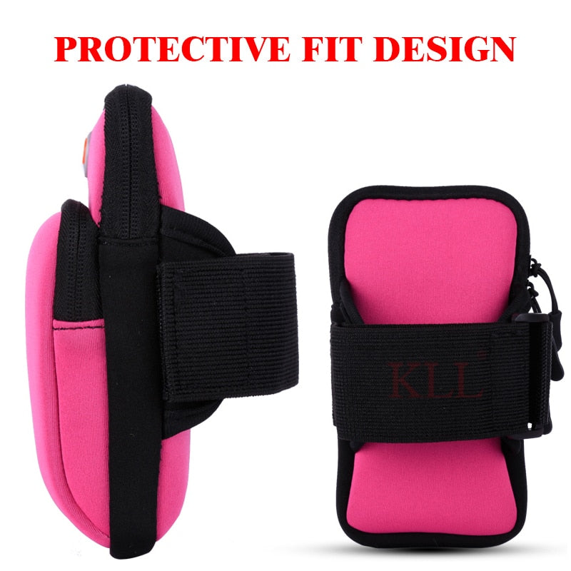 Universal 6'' Waterproof Sport Armband Bag Running Jogging Gym Arm Band Mobile Phone Bag Case