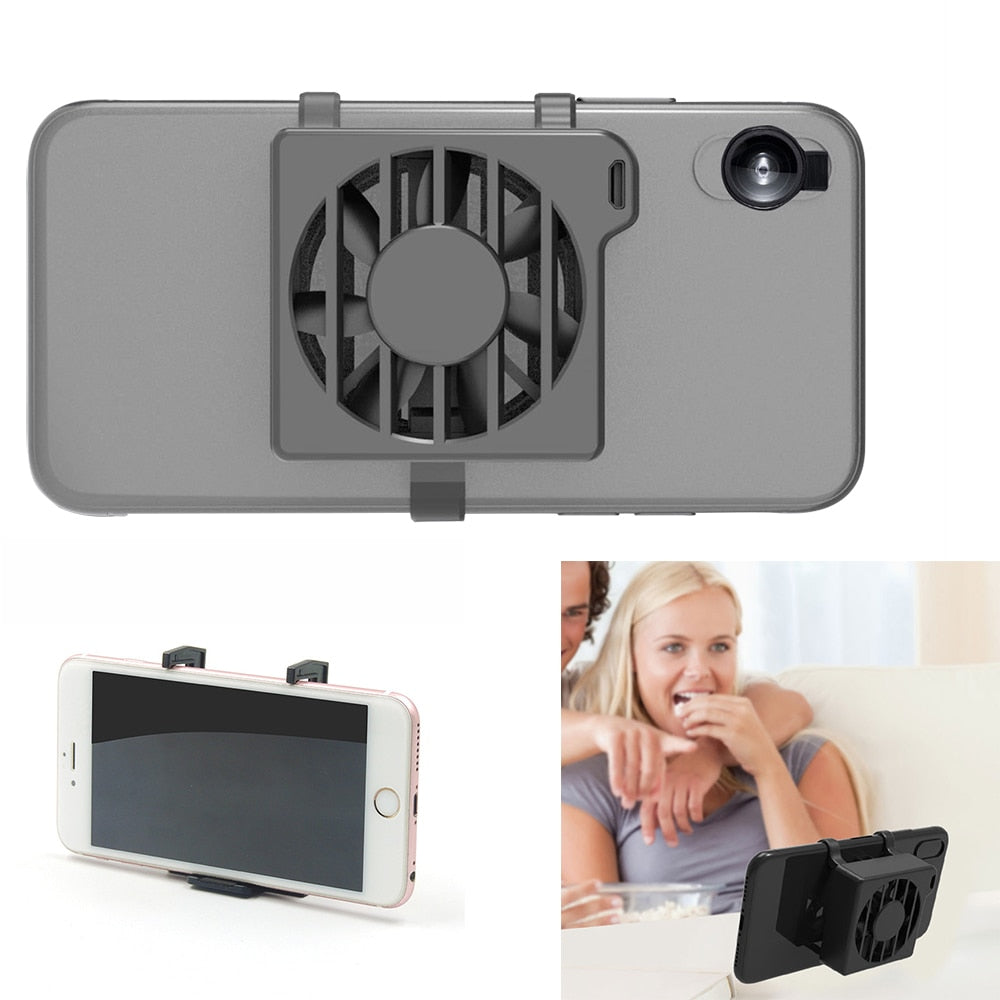 Universal Portable Mobile Phone USB Cooler Fan Holder Cooling Pad Gamepad Game Gaming Shooter