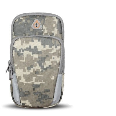 Universal Sports Armband Case Zippered Fitness Running Arm Band Bag Pouch Jogging Workout Cover