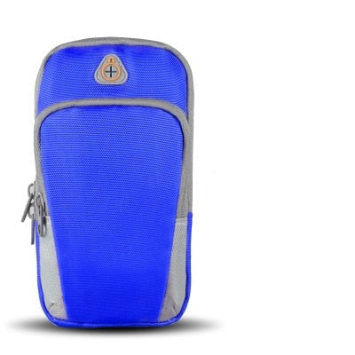 Universal Sports Armband Case Zippered Fitness Running Arm Band Bag Pouch Jogging Workout Cover