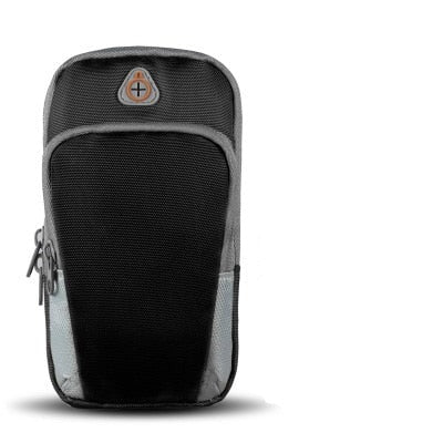 Universal Sports Armband Case Zippered Fitness Running Arm Band Bag Pouch Jogging Workout Cover
