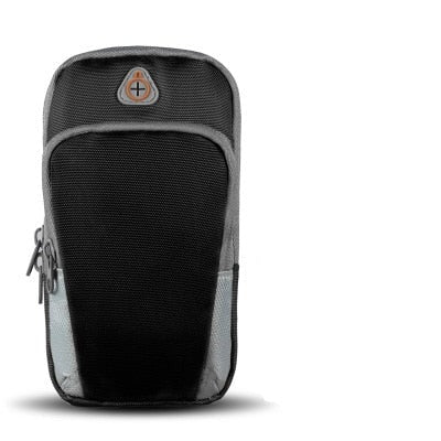Universal Sports Armband Case Zippered Fitness Running Arm Band Bag Pouch Jogging Workout Cover