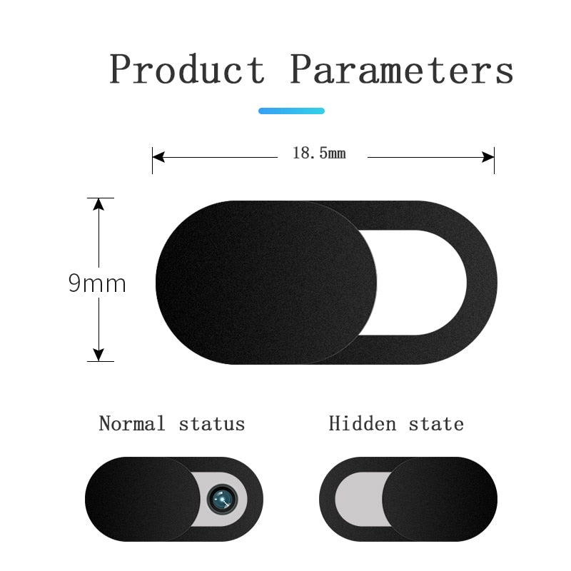 Mobile Phone Privacy Sticker WebCam Cover Shutter Magnet Slider Plastic for iPhone Web Laptop PC