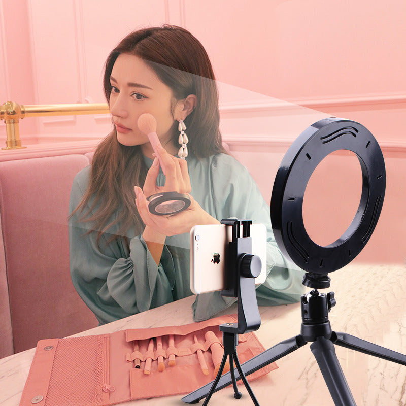 mini Photographic Lighting Dimmable LED Ring Light Photo Studio Phone Ring Lamp Photography For